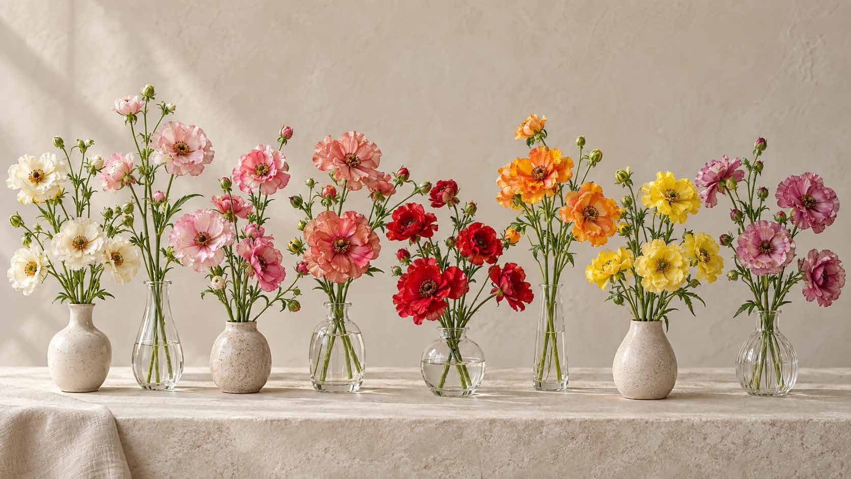 A Cast of Color: Butterfly Ranunculus Varieties, a Guide Written in Myth