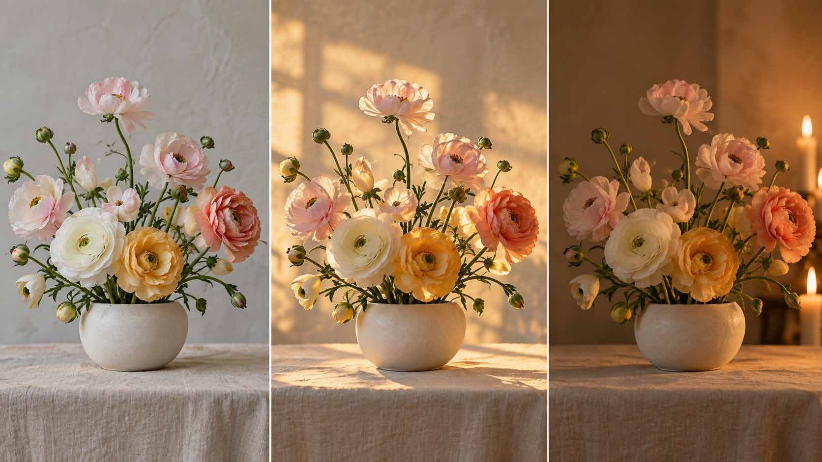 The Hour Changes Everything: October Light and the Ranunculus Palette